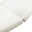 Méridienne réglable en bois pour l'extérieur avec coussin crème, 4 inclinables, courbe ergonomique, méridienne, 4 pouces d'épaisseur, conception respirante, utilisation