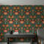 Papier peint floral rétro Shades Of Green-260024505
