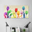 Floral Rainbow Splurge - Wrapped Canvas Print-1275817372