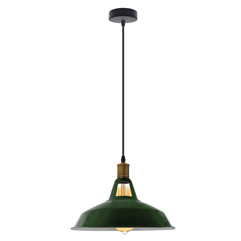 Goggans 1 - Light Green Dome Pendant