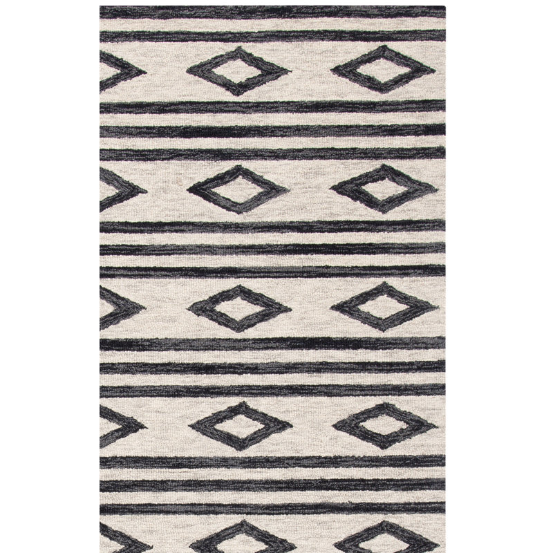 Vedika Hand Tufted Wool Southwestern Rug, Square 5'