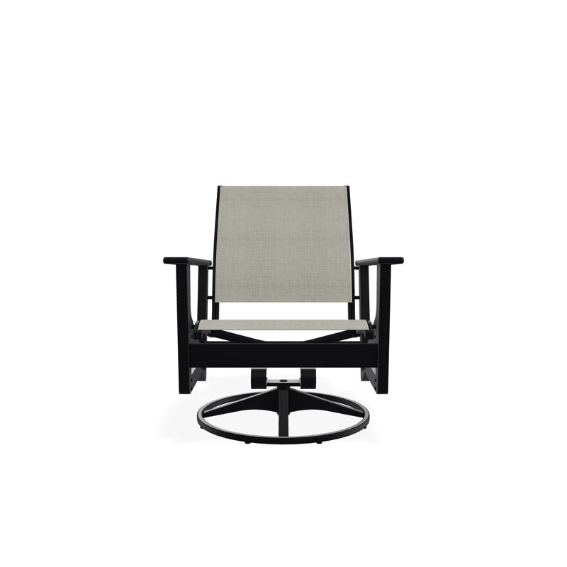 Chaise longue pivotante Wexler, Noir, noir, noir, noir, Ella