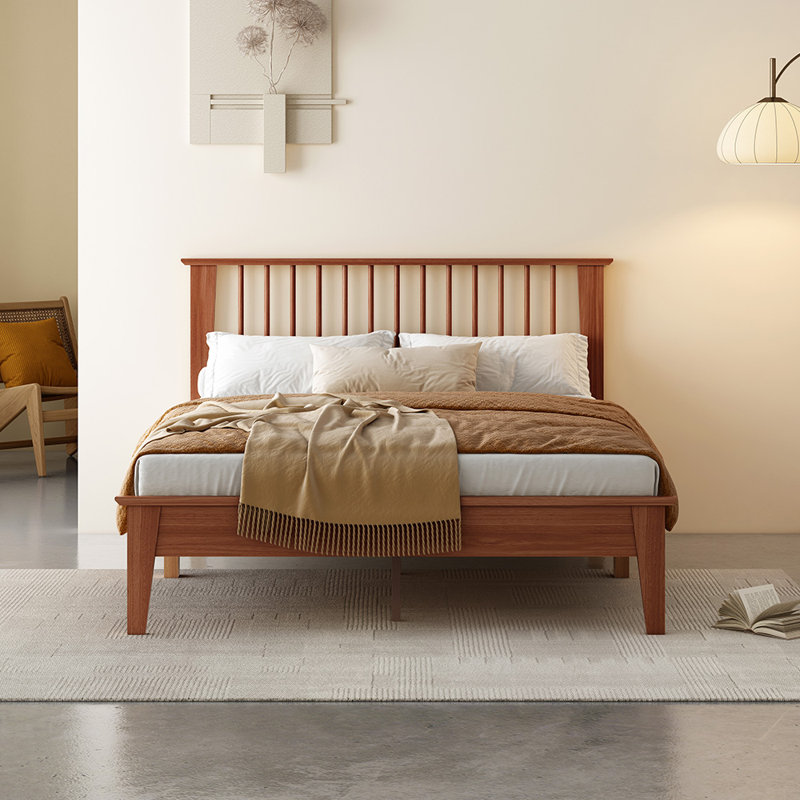 Solid Wood Platform Bed, King