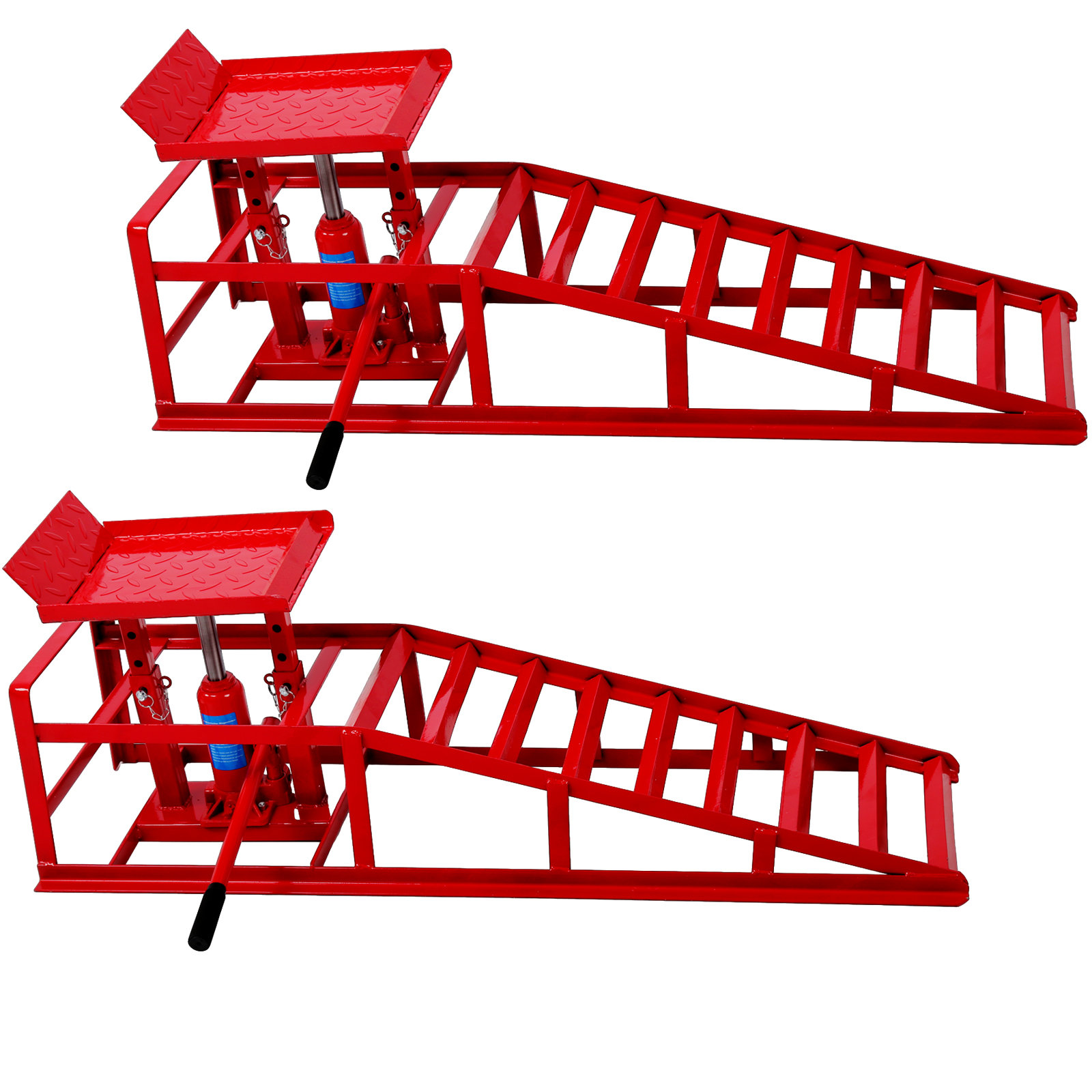 EvoNet Auto Car Truck Service Hydraulic Ramps (2 Pack) – 5 Tonne ...