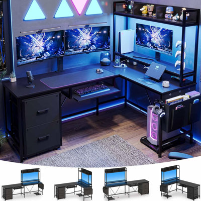 Tashfeen 66.7" L-Shaped Computer Desk Corner Desk