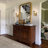 Dimmable Armed Sconce with Prismatic Glass Shade