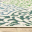 Tapis intérieur / extérieur bleu / vert Aganlane Morrocan Medallions-1024039184
