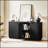 Elegant Vertical Stripe Buffet Cabinet With Curved Wave Design, Multi-Functional Storage For Living Room And Bedroom-1934795453