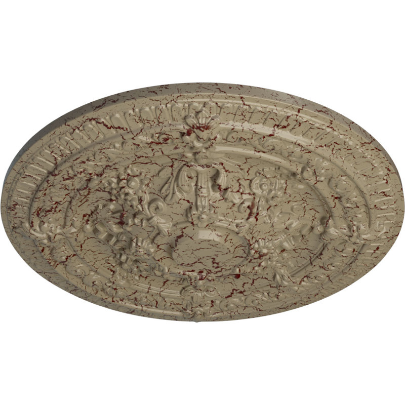 Médaillon de plafond 26 po x P 3 po Vincent (convient aux auvents de 6 po ou moins), Désert de Gobi craquelé