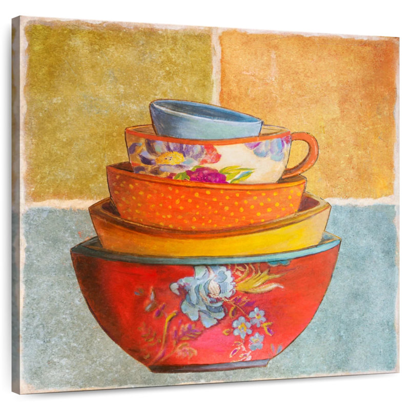 Senne Collage Bowls I, 16" H x 16" W