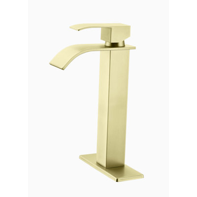 Robinet cascade à poignée simple pour meuble-lavabo