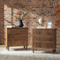 Kaybri Transitional 28"W Solid Paulownia Wood 4-Drawer End Table with Charging Station and Simple Assembly
