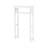 Derby Over-the-Toilet Storage Shelf – 44" Tall Modern Bathroom Space Saver with Open Shelves – Freestanding Organizer Rack for Toiletries & Towels by Alaterre Furniture (White)
