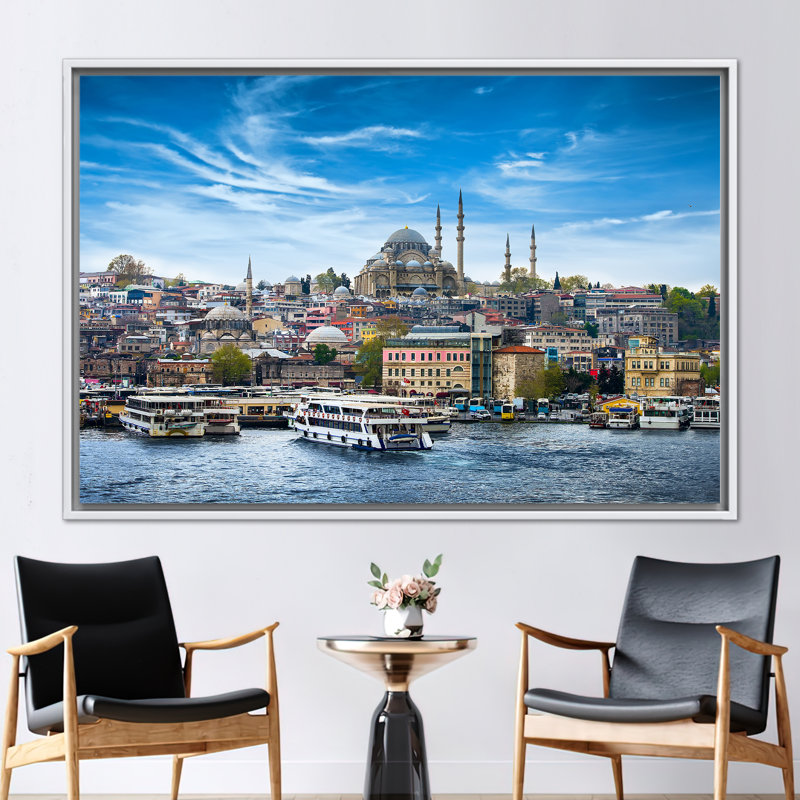 Print on Canvas, 25 cm H x 35 cm W, Floater Framed Print without Mat, White