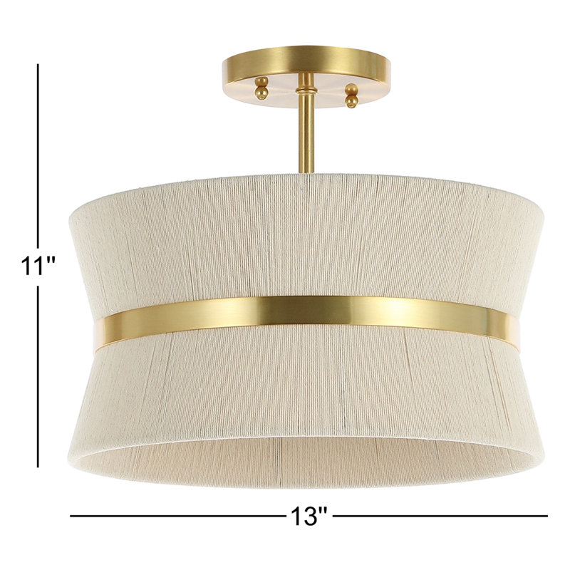Abbington Rope Semi Flush Mount