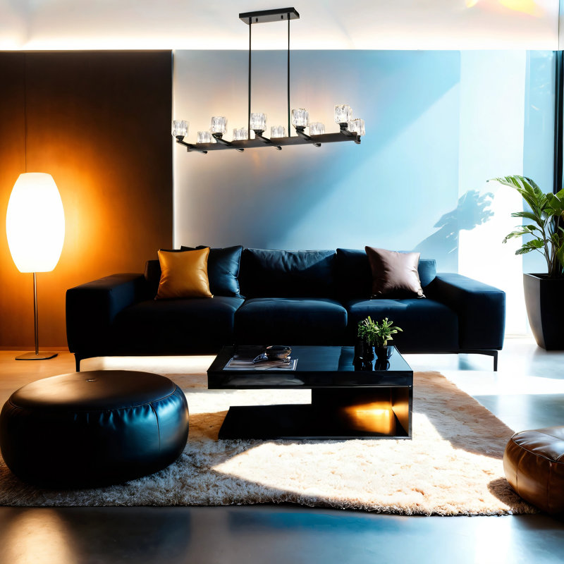 Lustre 10 lumières G9 (ampoules G9 incluses)