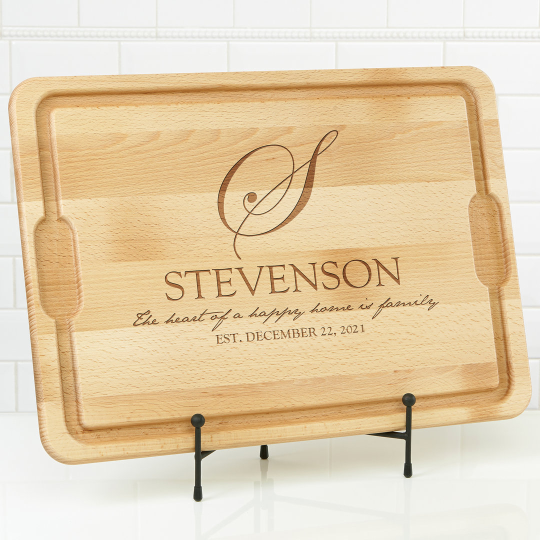 Heart of Our Home Personalized Maple Cutting Board Personalization Mall 