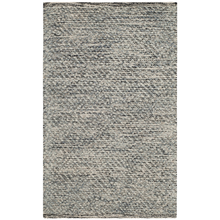 Zahid Hand Woven Wool/Cotton Geometric Rug in Camel/Gray