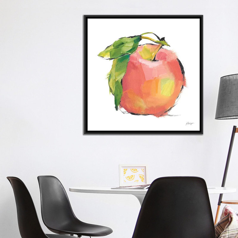 "Designer fruit I" par Ethan Harper, reproduction d’art, H 37 po x l 37 po x P 1,5 po, Pas de tapis, Toile avec cadre noir