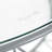 Deauville 39"  Round Glass Top Lightweight Coffee Table with Geometric Metal Base-911091956