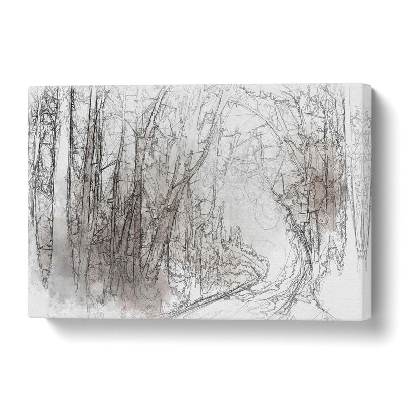Woodland Road in Abstract - Wrapped Canvas, 40 cm H x 60 cm W