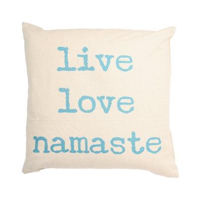 Live Love Namaste Pillow Cover