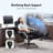 Oversized Ergonomic Office Chair with Heat & Massage, Adjustable Height, Reclining & Retractable Footrest&4-Point Massage