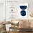 Abstraction I Navy Blue