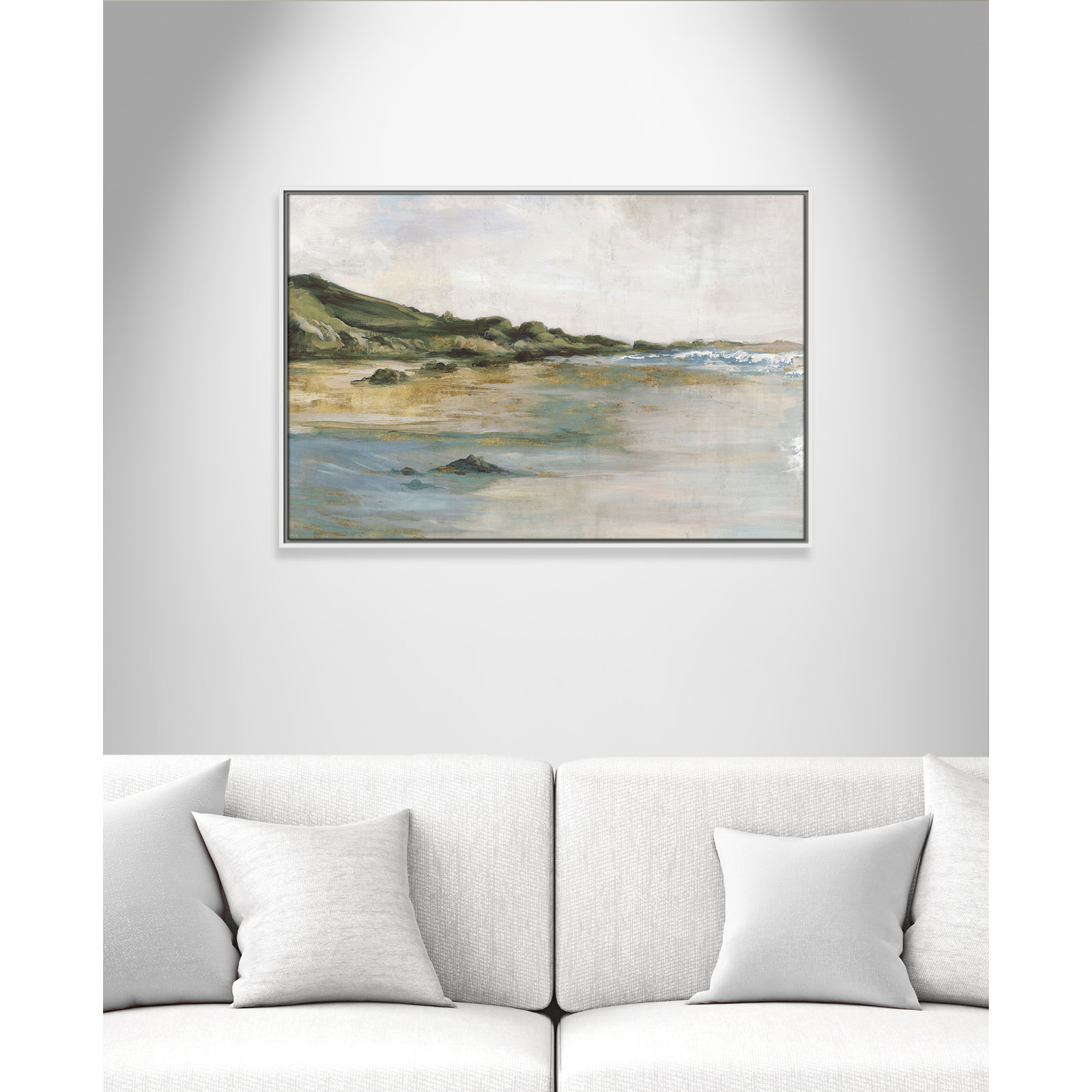 Tide’s Edge Print by , 25.5" H x 37.5" W, White