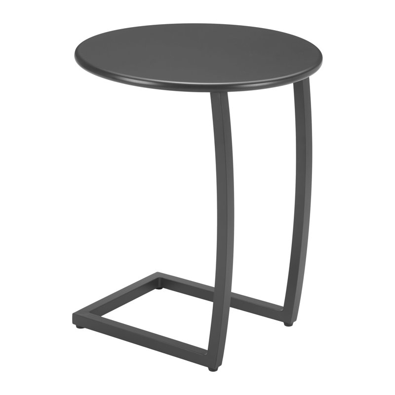 Noga End Table White, Black