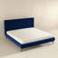 Lit plateforme en velours Dillon