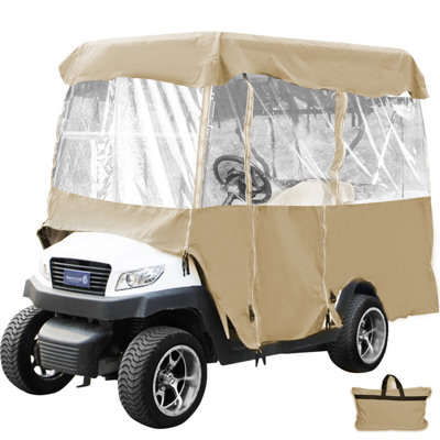 Hook & Loop Fastener Mildew Resistant Golf Cart Cover By VEVOR