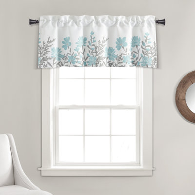 Floral Tailored Window Valance
