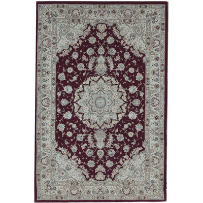 Hand-Knotted High-Quality Gray Area Rug