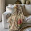 Botanical Paper Craft - 1 Piece Premium Sherpa Bla Throw Blanket-2129185697