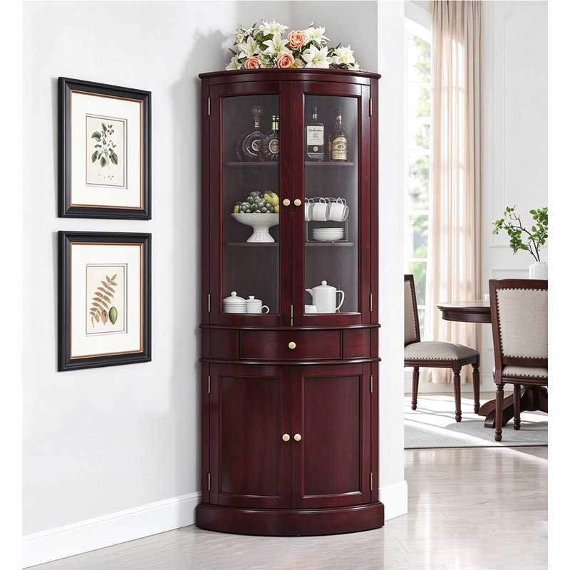 21.65 " L Solid Wood Bar Cabinet