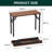 35.8'' Folding Computer Desk, Compact Storage Design