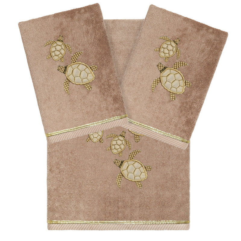  3 Piece 100% Turkish Cotton Towel Set, Cocoa