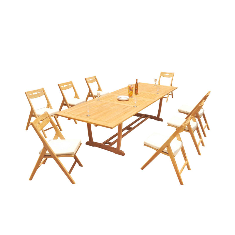 Ensemble repas pour 8 personnes Cimara, 125 po x 43 po x 31,5 po