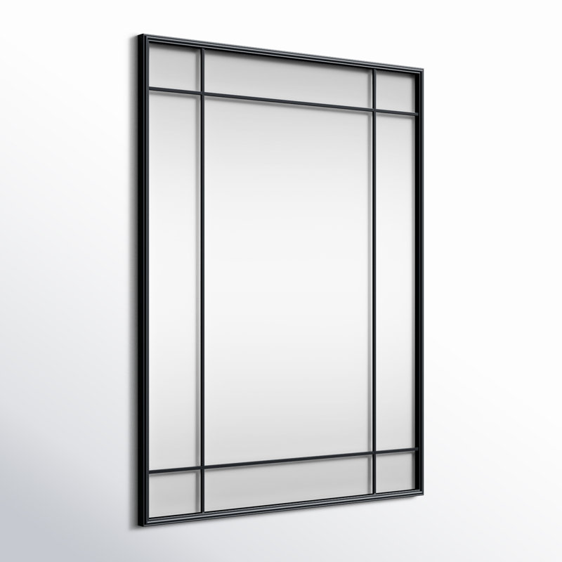Miroir mural Chancey, Noir, H 40 po x l 30 po