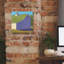 Toile épique Graffiti «Bucolique Structure 2» par Carol Young, 12 po x 12 po