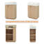 22" Freestanding Modern Right Door Wood Grain Cabinet With Open And Closed Storage For Small Bathrooms