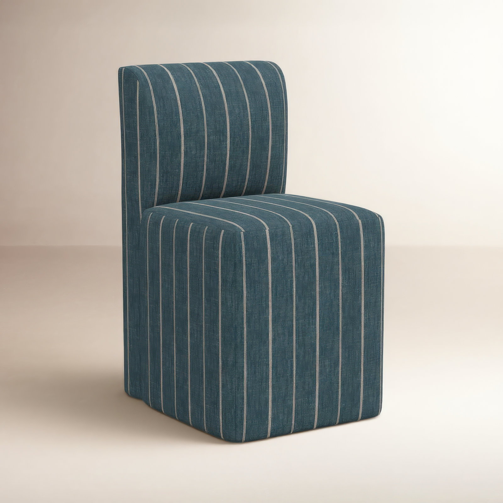 Mendy Parsons Chair, Fritz Indigo Stripe