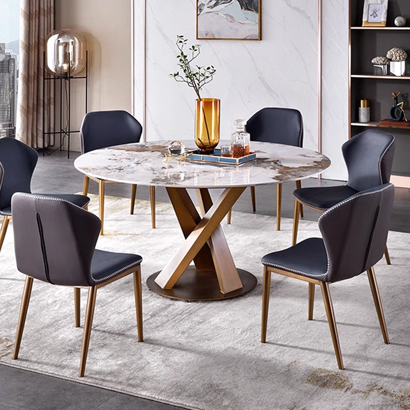 Tahmida Round Dining Table, 29.53"H x 51.18"L x 51.18"W
