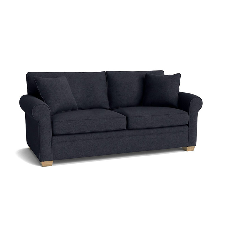 Quaker Upholstered 76'' Sofa, Unfinished, Entice Navy