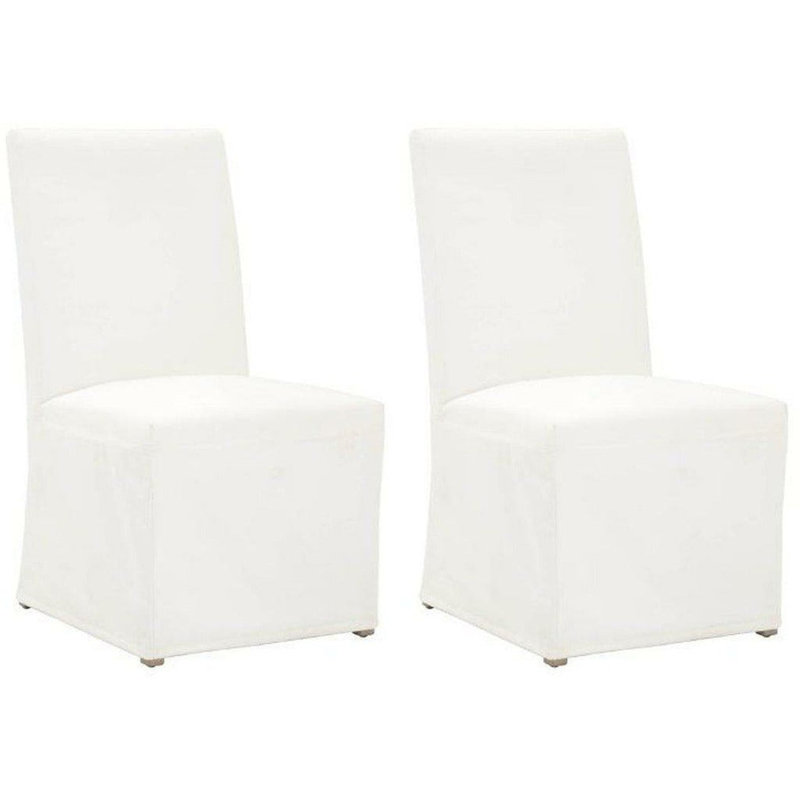 Levi 19.5'' H Upholstered Side Chair, White