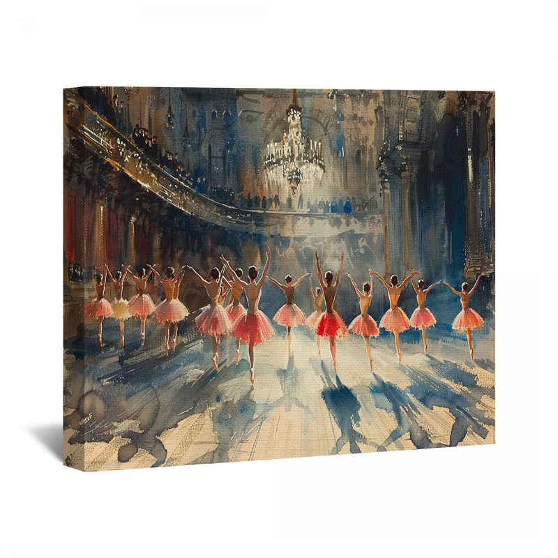 Toile de ballet - décoration murale performance, H 16 po x l 20 po