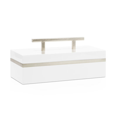 Blair Box, White and Silver (Single)