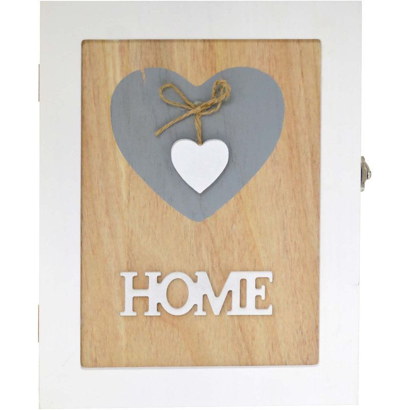 Heart 6 Key Hook Holder Organizer Box