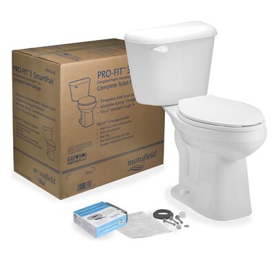 Pro-Fit 3 1.28 GPF Elongated Two-Piece Toilet (Seat Not Included) -  Mansfield Plumbing Products, 4137CTK